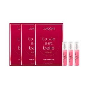 3 x LANCOME La Vie Est Belle L'Elixir L’Eau de Parfum Samples - 1.2 ml ea.